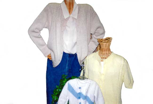 Pattern Book Bulky Drop Shoulder Cardigans Sandees Kwik Knits